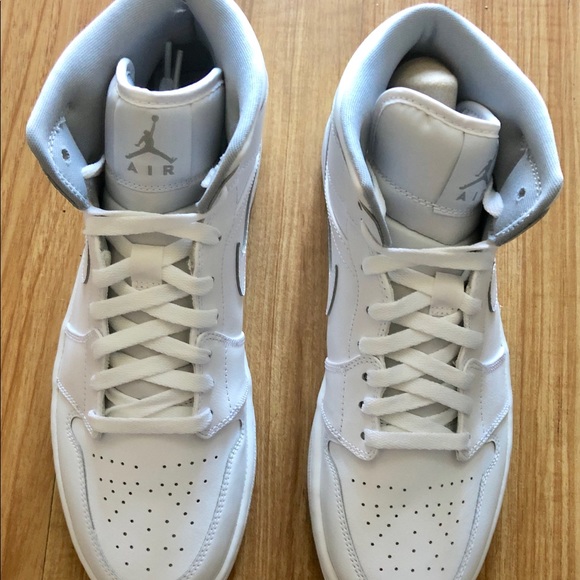 Nike Other - Nike Air Jordan 1 Mid White Shoes 👟
